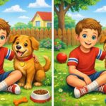 Can You Quickly Identify the 3 Hidden Differences in This Boy and Dog Picture?