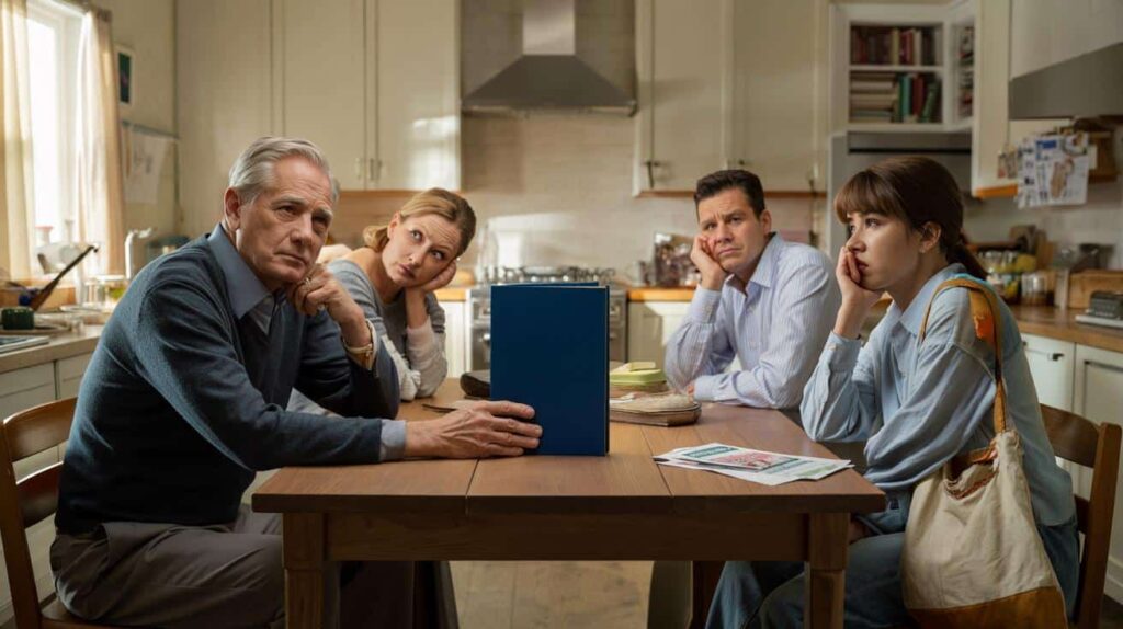 Father splits assets