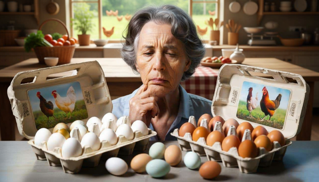 I learned it at 60 : few people know a difference between white eggs and brown eggs