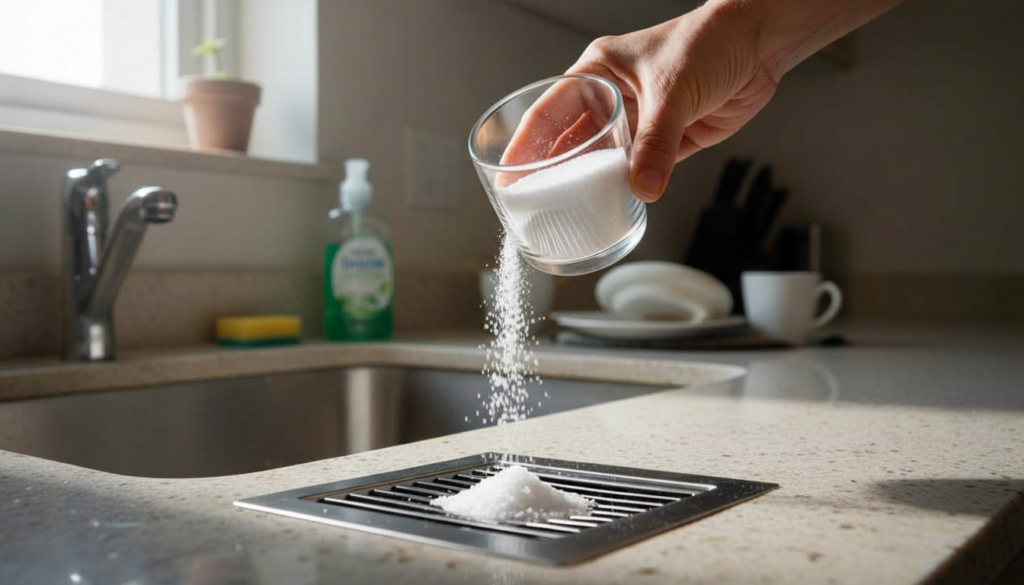 Forget vinegar and baking soda: this half-glass trick clears any drain on its own Update