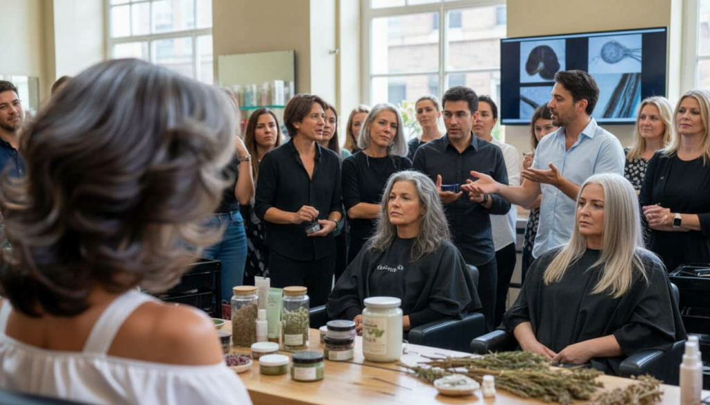 Farewell to hair dye as a symbol of vanity: the controversial natural trend that promises to hide gray hair and make you look younger while dividing stylists, dermatologists and ordinary women