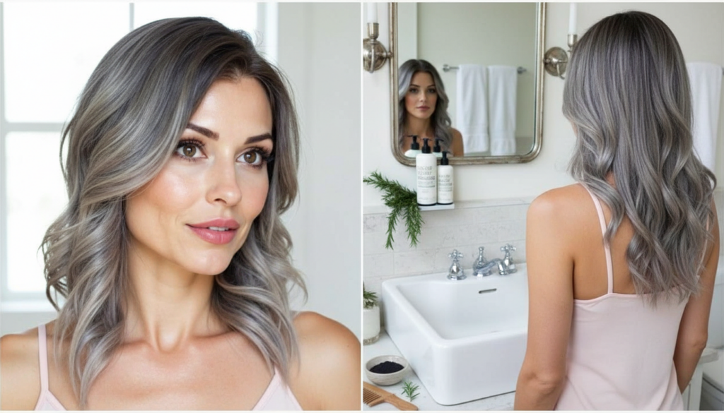 Farewell to hair dye for grey hair, this simple conditioner add-in restores natural colour