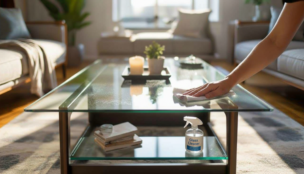 How to clean glass tables without constant fingerprints Update