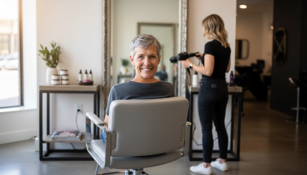 Gray hair: a “micro contour crop” is the ideal short haircut to rejuvenate salt and pepper hair after 50