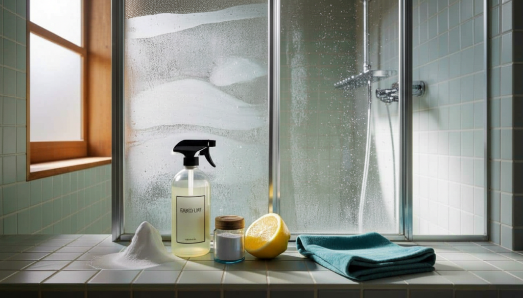 How to remove limescale from glass shower doors without harsh chemical sprays Update
