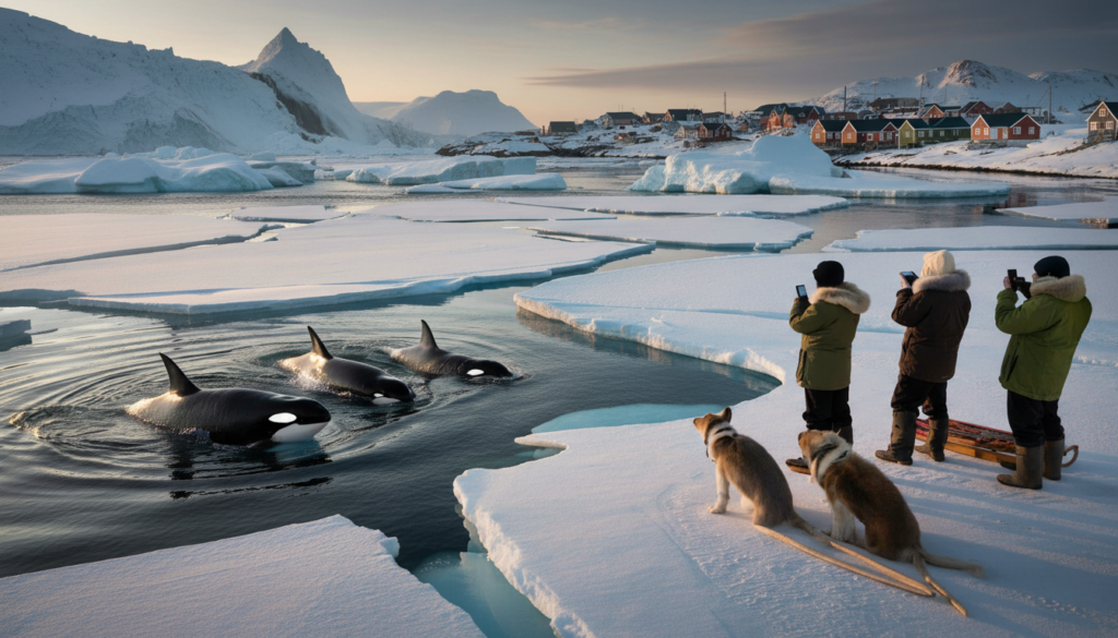 Greenland declares an emergency “this is a warning sign” after orcas breach close to melting ice Update