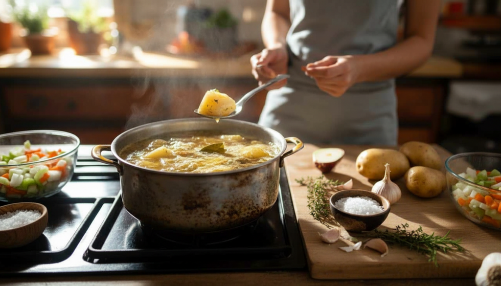 I don’t cook potatoes in water anymore: I’ve replaced it with this aromatic broth Update
