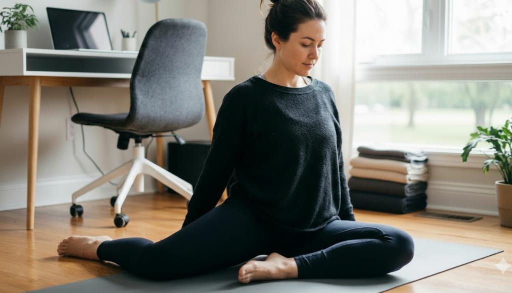 Hip Stiffness From Sitting Eases Quickly With Targeted Yoga Poses Update