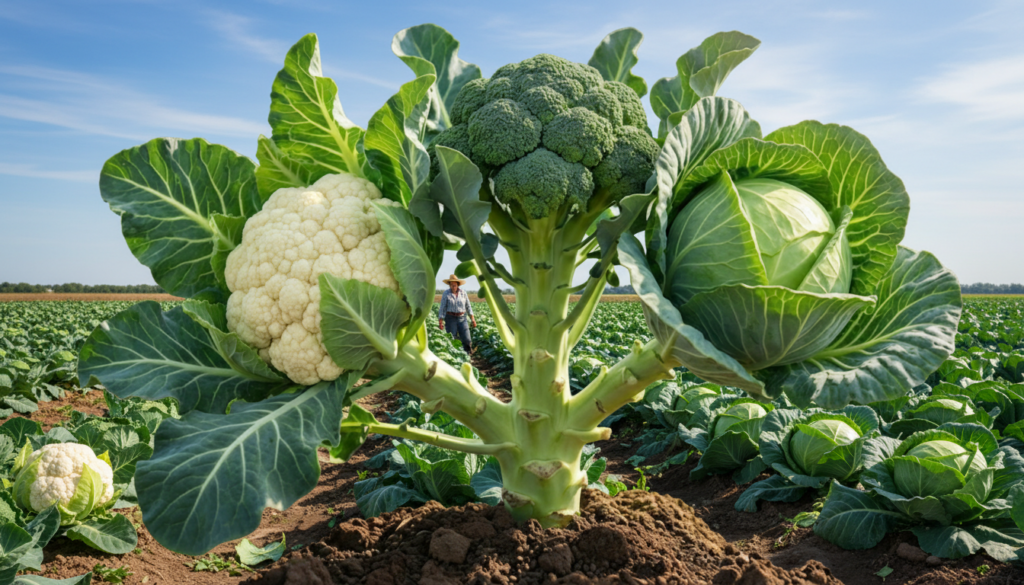 Many people don’t realize it, but cauliflower, broccoli and cabbage are all different varieties of the very same plant