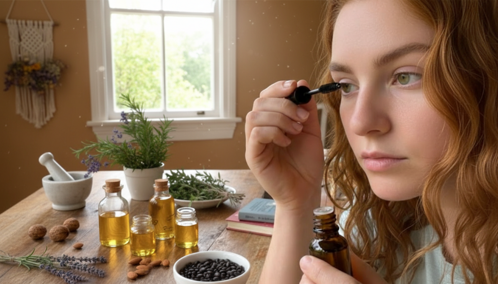 Grow Fuller Eyebrows and Eyelashes Naturally Using Gentle Household Oils With Daily Use