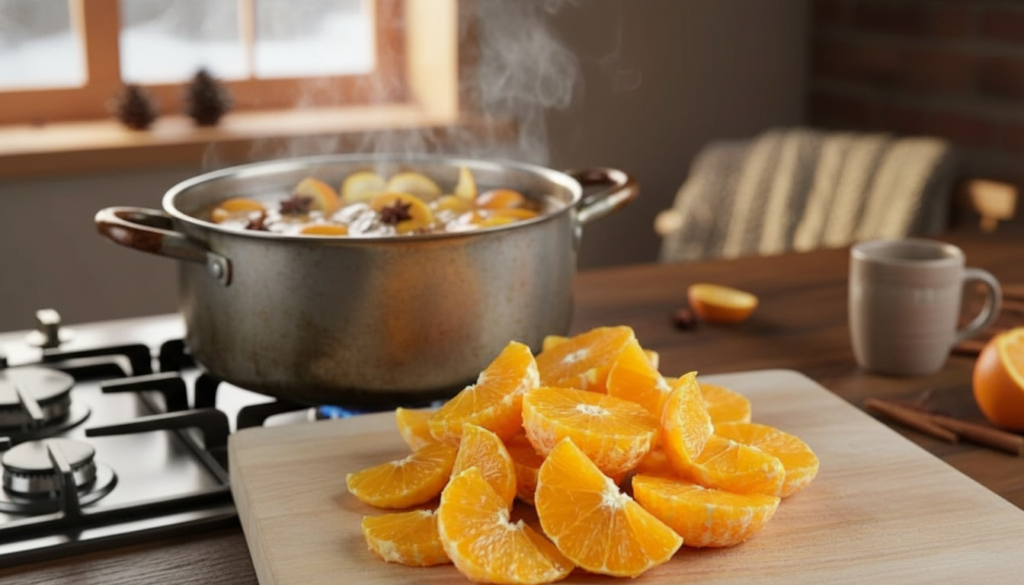 Boiling Orange Peels Fills Homes With a Unique Winter Fragrance