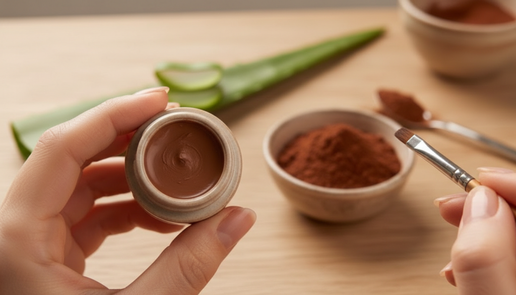 Make Your Own Natural Eyebrow Gel Using Aloe Vera Gel and Cocoa Powder
