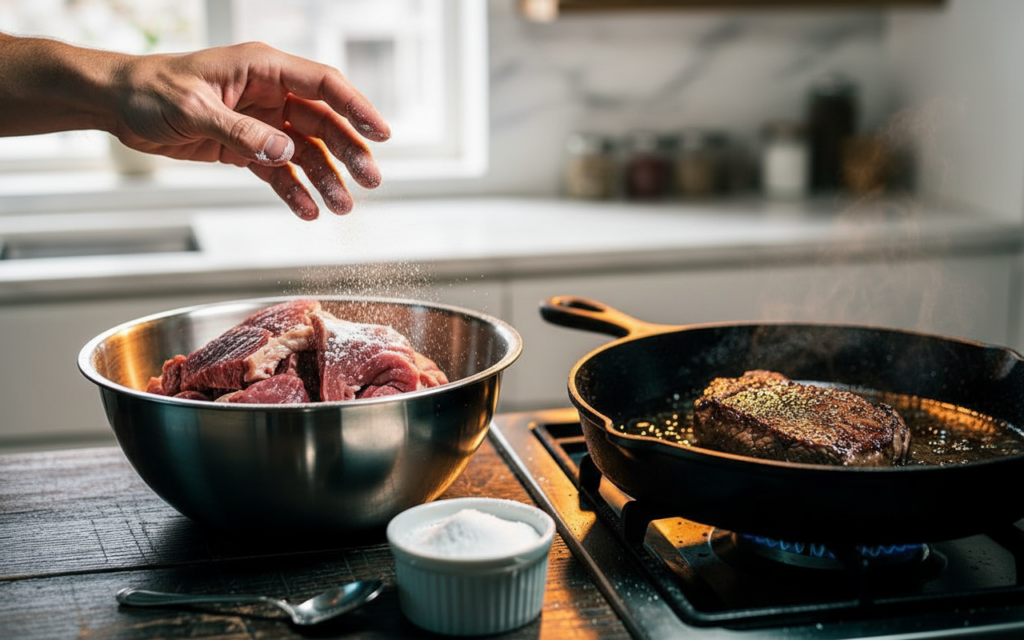 The simple baking soda method that tenderizes meat without long marinating
