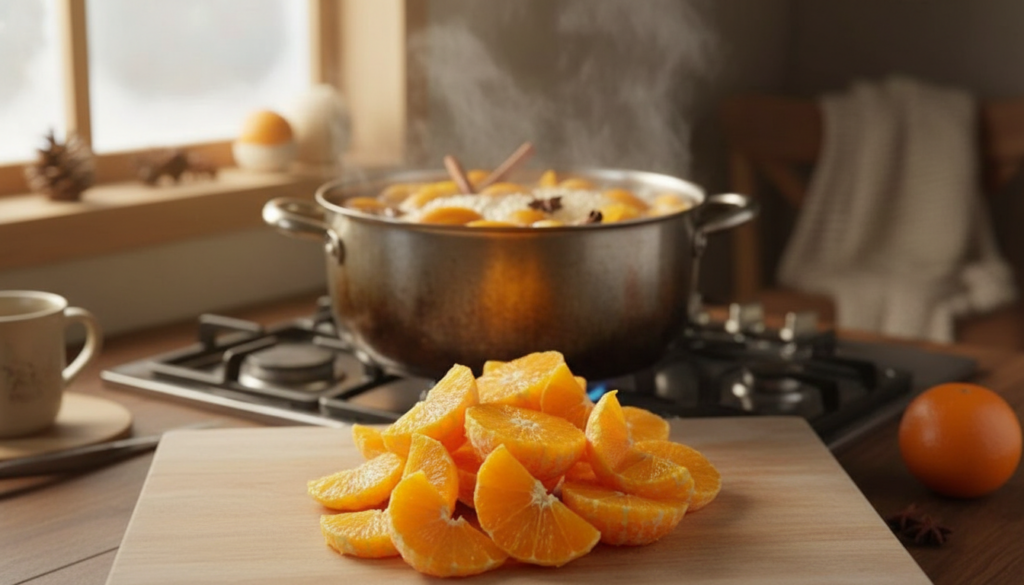 Orange Peels in Boiling Water Create a Winter Scent Homes Can’t Replicate