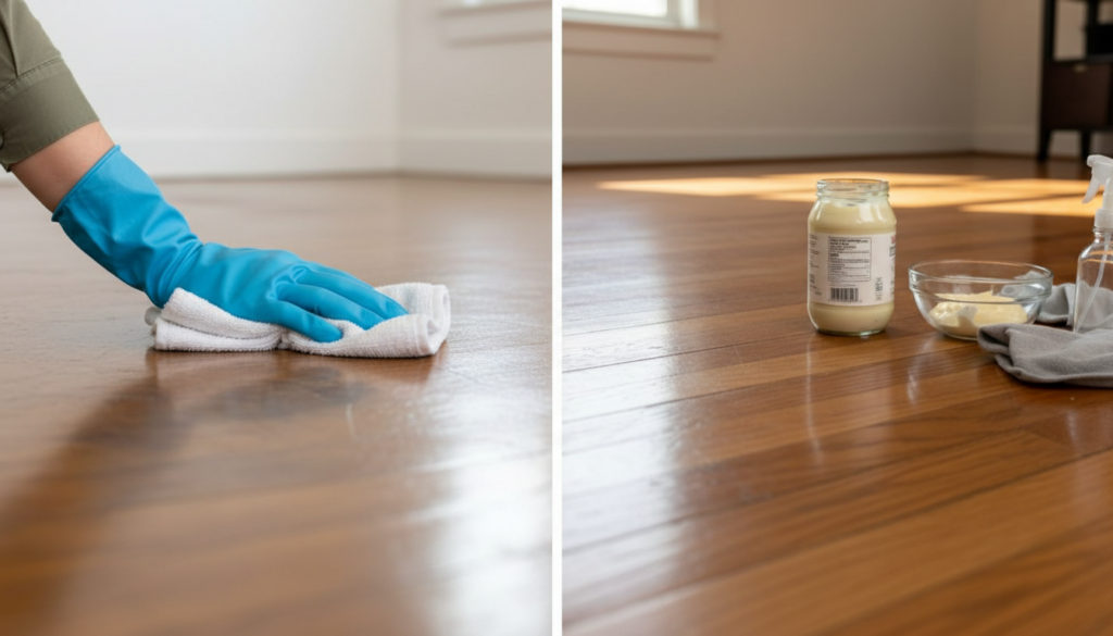 One Ordinary Pantry Item Is Making Old Hardwood Floors Look Newly Installed