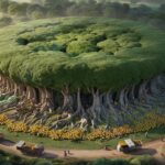 It looks like a forest, but it’s a single tree: it covers 8,500 square meters, is 20 meters tall, and produces 80,000 fruits per harvest.